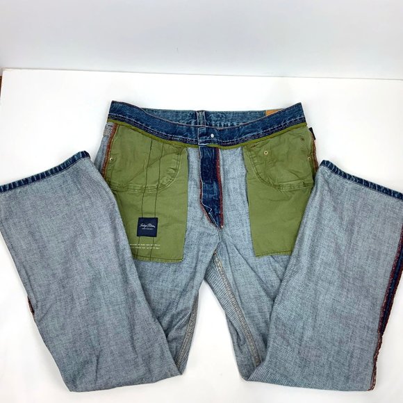 Vintage Tommy Bahama Indigo Palms Men's Bootcut Medium Wash Jeans 38/32 - Picture 13 of 16